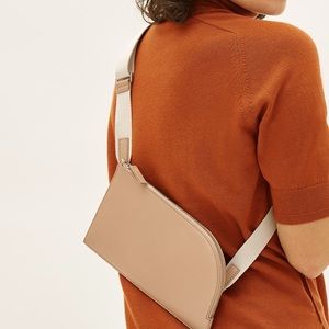 Everlane Italian Leather Sling Bag in Sand